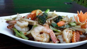 King Prawn chile and garlic